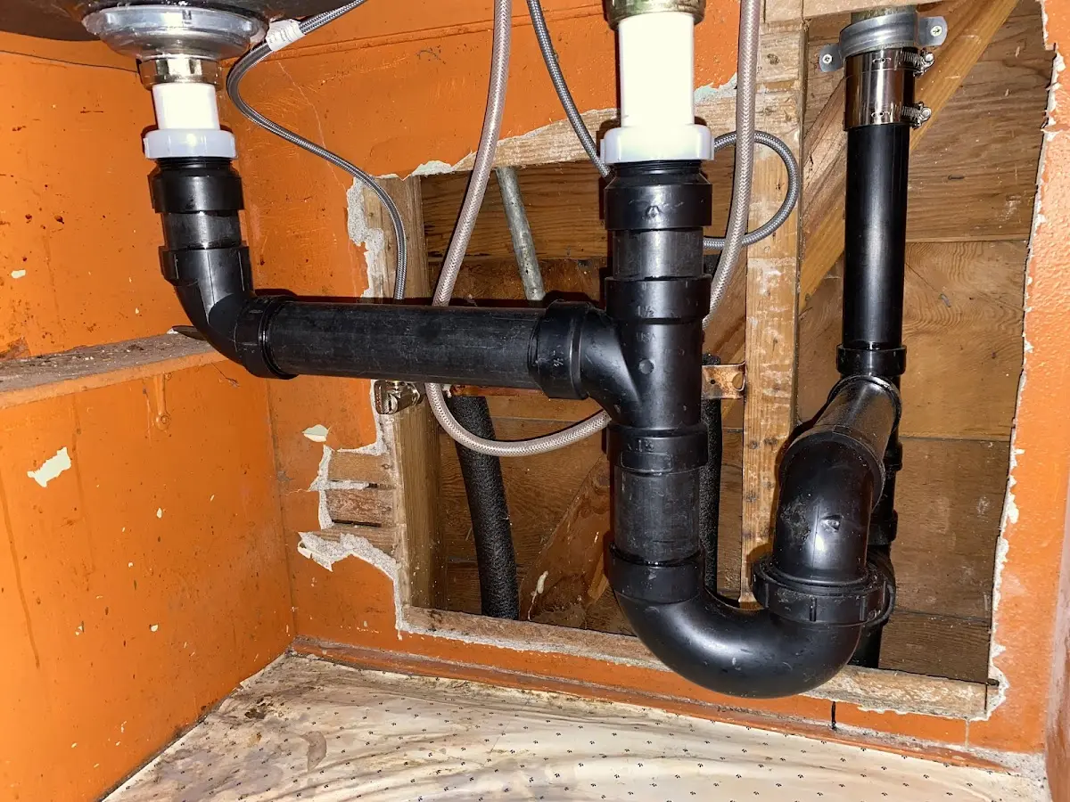 Professional Repiping Services equipment and tools on the job in Newport